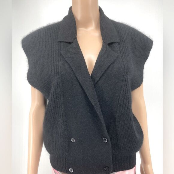 Pamela Roberts Sweater Knit Vest Blend Lambswool/Angora Rabbit Hair Size M - Picture 2 of 11